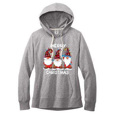 Merry Christmas Gnomes Lover Xmas Funny Santa Xmas Holiday Women's Fleece Hoodie