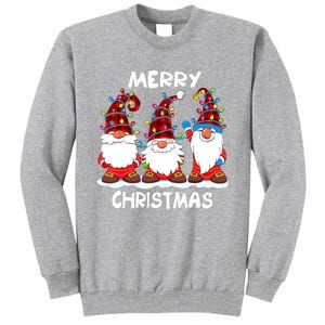 Merry Christmas Gnomes Lover Xmas Funny Santa Xmas Holiday Tall Sweatshirt