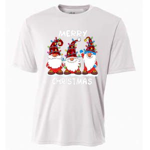 Merry Christmas Gnomes Lover Xmas Funny Santa Xmas Holiday Cooling Performance Crew T-Shirt