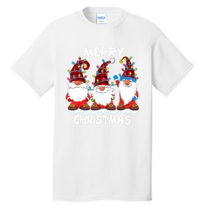 Merry Christmas Gnomes Lover Xmas Funny Santa Xmas Holiday Tall T-Shirt