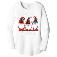 Merry Christmas Gnomes Lover Xmas Funny Santa Xmas Holiday Women's Perfect Tri Tunic Long Sleeve Shirt