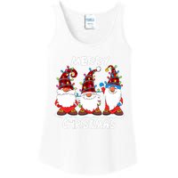 Merry Christmas Gnomes Lover Xmas Funny Santa Xmas Holiday Ladies Essential Tank