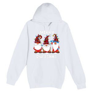 Merry Christmas Gnomes Lover Xmas Funny Santa Xmas Holiday Premium Pullover Hoodie