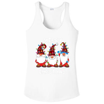 Merry Christmas Gnomes Lover Xmas Funny Santa Xmas Holiday Ladies PosiCharge Competitor Racerback Tank