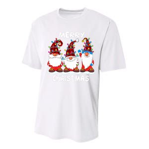 Merry Christmas Gnomes Lover Xmas Funny Santa Xmas Holiday Performance Sprint T-Shirt