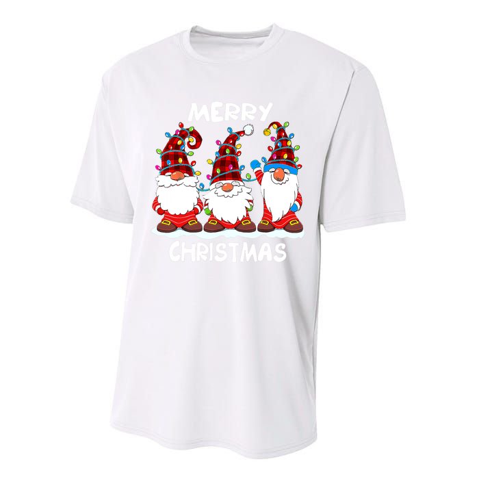 Merry Christmas Gnomes Lover Xmas Funny Santa Xmas Holiday Performance Sprint T-Shirt