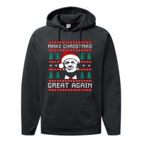 Make Christmas Great Again Trump Performance Fleece Hoodie