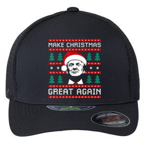 Make Christmas Great Again Trump Flexfit Unipanel Trucker Cap