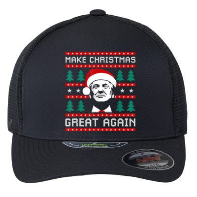 Make Christmas Great Again Trump Flexfit Unipanel Trucker Cap