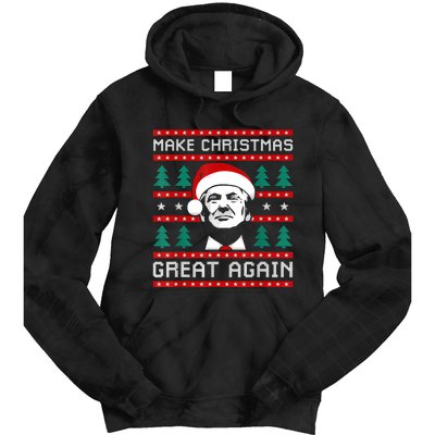 Make Christmas Great Again Trump Tie Dye Hoodie