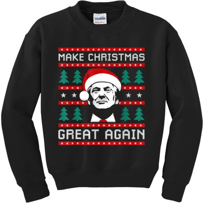 Make Christmas Great Again Trump Kids Sweatshirt