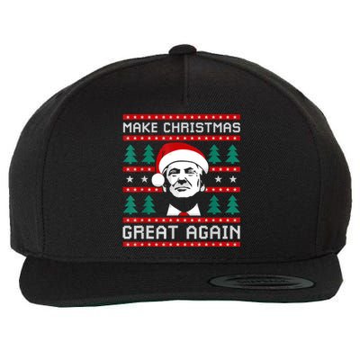 Make Christmas Great Again Trump Wool Snapback Cap