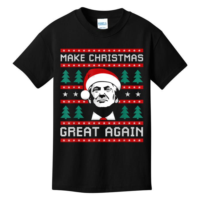 Make Christmas Great Again Trump Kids T-Shirt