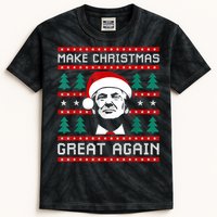 Make Christmas Great Again Trump Kids Tie-Dye T-Shirt