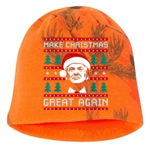 Make Christmas Great Again Trump Kati - Camo Knit Beanie