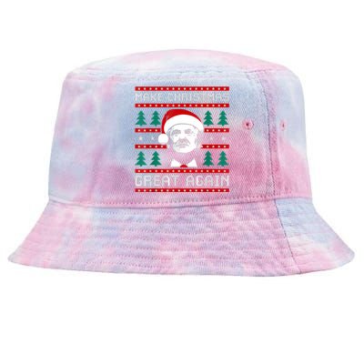 Make Christmas Great Again Trump Tie-Dyed Bucket Hat