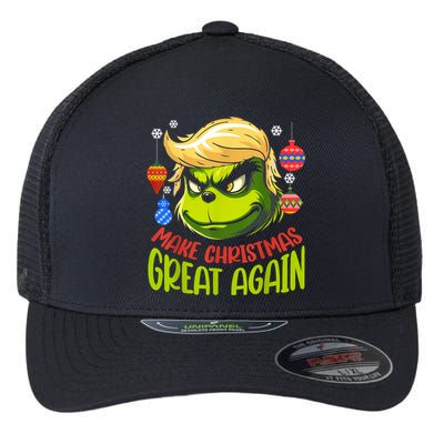 Make Christmas Great Again Donald Trump Xmas Funny Gift Flexfit Unipanel Trucker Cap