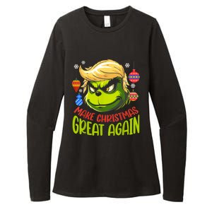 Make Christmas Great Again Donald Trump Xmas Funny Gift Womens CVC Long Sleeve Shirt