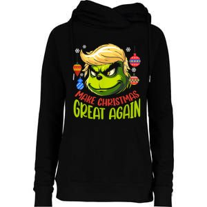 Make Christmas Great Again Donald Trump Xmas Funny Gift Womens Funnel Neck Pullover Hood