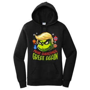 Make Christmas Great Again Donald Trump Xmas Funny Gift Women's Pullover Hoodie