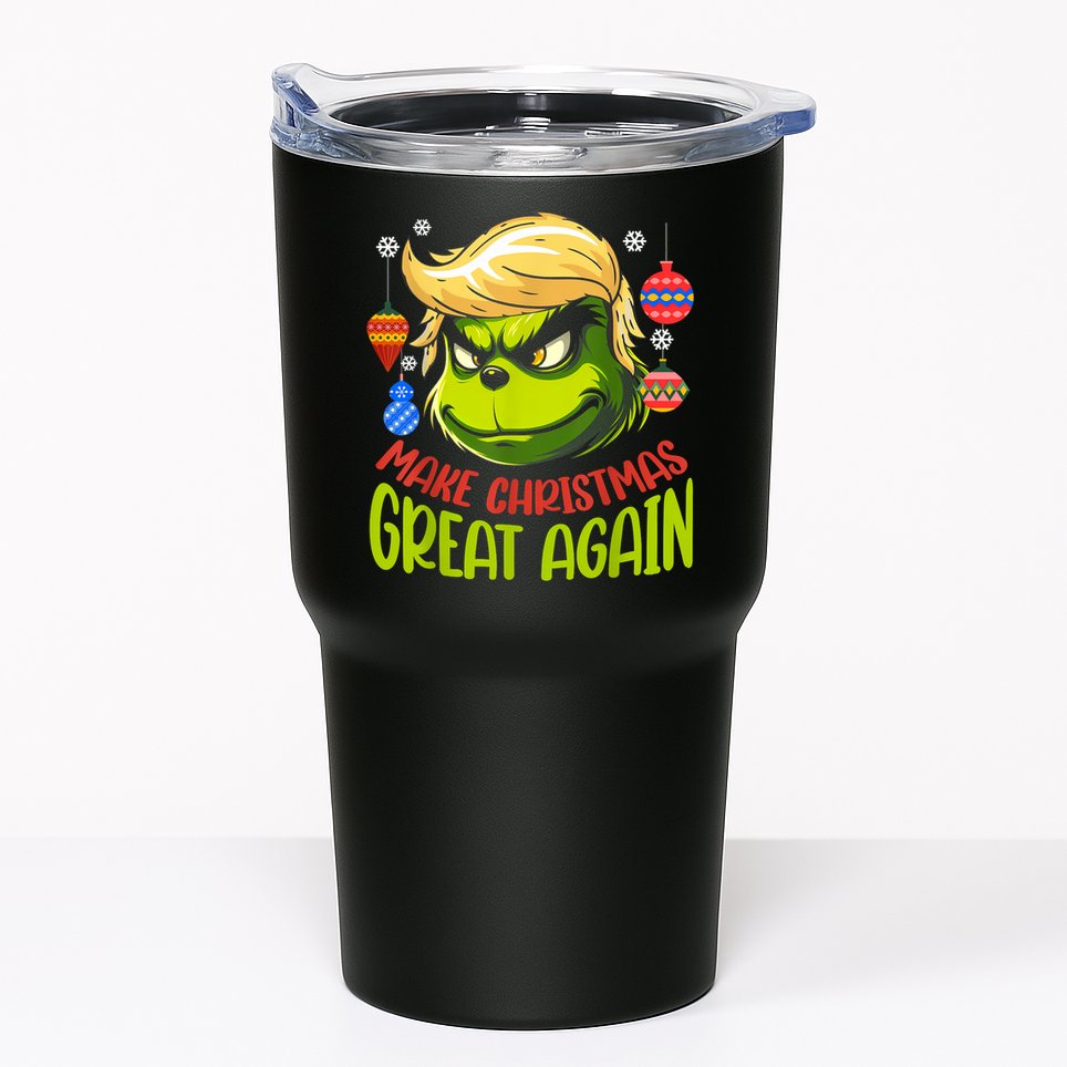 Make Christmas Great Again Donald Trump Xmas Funny Gift Tumbler