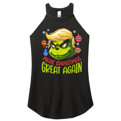 Make Christmas Great Again Donald Trump Xmas Funny Gift Women's Perfect Tri Rocker Tank