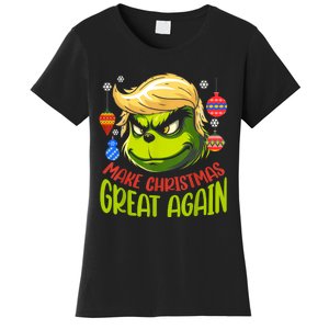 Make Christmas Great Again Donald Trump Xmas Funny Gift Women's T-Shirt