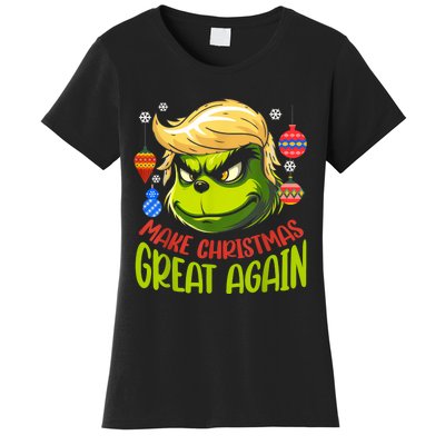 Make Christmas Great Again Donald Trump Xmas Funny Gift Women's T-Shirt