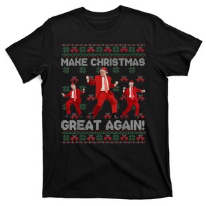 Make Christmas Great Again Santa Trump Dance Ugly Sweater T-Shirt