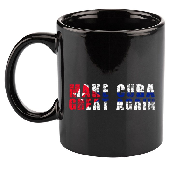Make Cuba Great Again Cute Gift Cuban Flag Gift 11oz C Handle Ceramic Mug