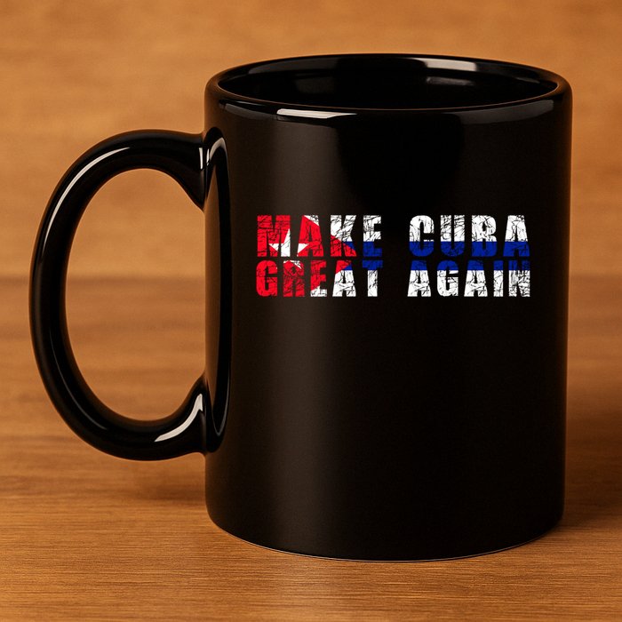 Make Cuba Great Again Cute Gift Cuban Flag Gift 11oz C Handle Ceramic Mug