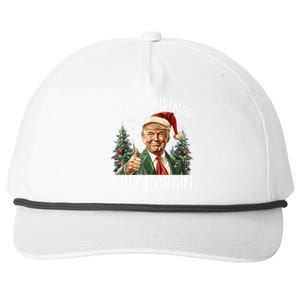 Make Christmas Great Again Donald Trump Funny Holiday Snapback Five-Panel Rope Hat