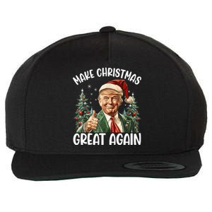 Make Christmas Great Again Donald Trump Funny Holiday Wool Snapback Cap