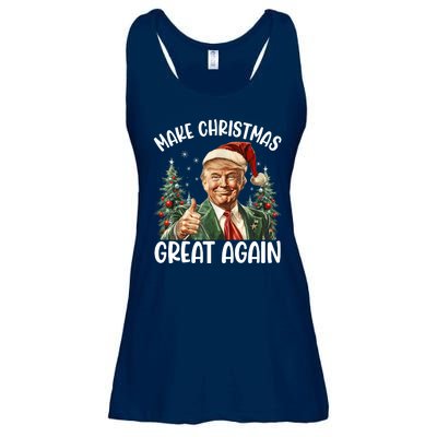 Make Christmas Great Again Donald Trump Funny Holiday Ladies Essential Flowy Tank