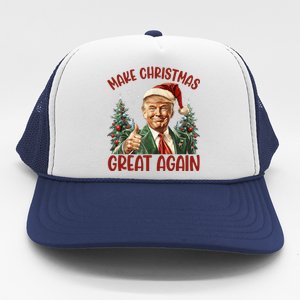 Make Christmas Great Again Donald Trump Funny Holiday Trucker Hat