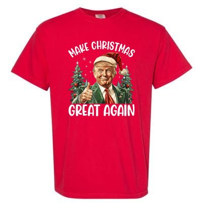 Make Christmas Great Again Donald Trump Funny Holiday Garment-Dyed Heavyweight T-Shirt