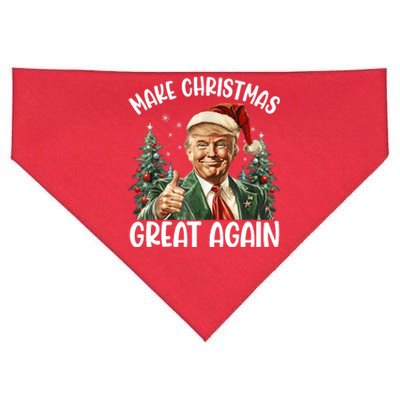 Make Christmas Great Again Donald Trump Funny Holiday USA-Made Doggie Bandana