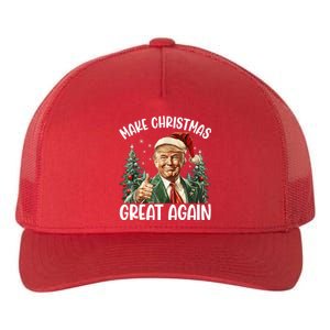 Make Christmas Great Again Donald Trump Funny Holiday Yupoong Adult 5-Panel Trucker Hat