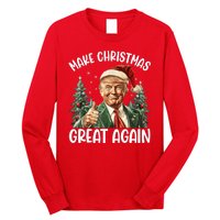 Make Christmas Great Again Donald Trump Funny Holiday Long Sleeve Shirt