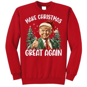 Make Christmas Great Again Donald Trump Funny Holiday Sweatshirt