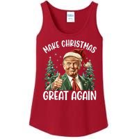 Make Christmas Great Again Donald Trump Funny Holiday Ladies Essential Tank