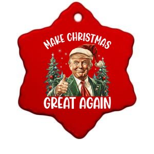 Make Christmas Great Again Donald Trump Funny Holiday Ceramic Star Ornament