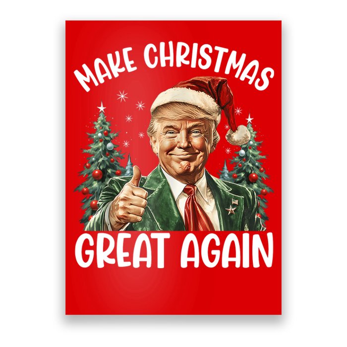 Make Christmas Great Again Donald Trump Funny Holiday Poster