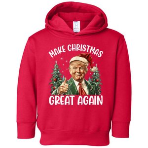 Make Christmas Great Again Donald Trump Funny Holiday Toddler Hoodie