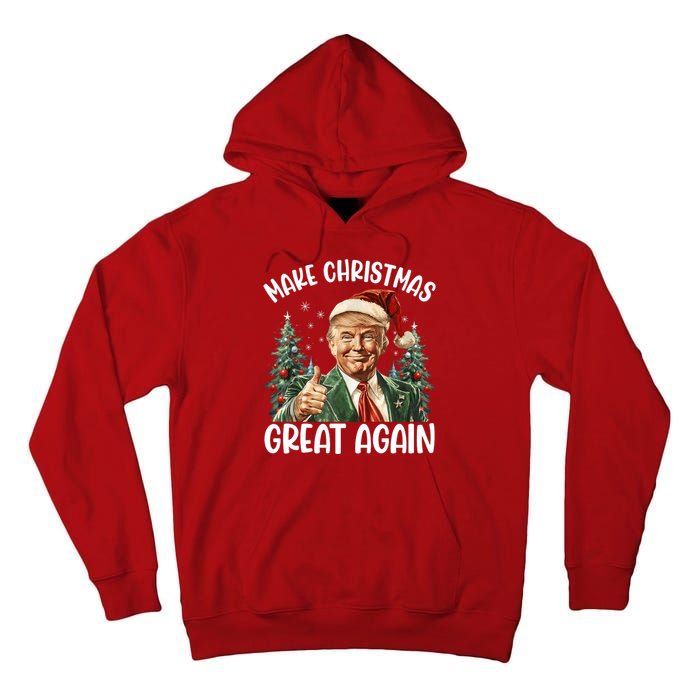 Make Christmas Great Again Donald Trump Funny Holiday Tall Hoodie