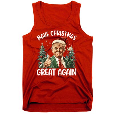 Make Christmas Great Again Donald Trump Funny Holiday Tank Top