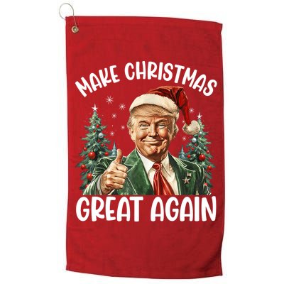 Make Christmas Great Again Donald Trump Funny Holiday Golf Towel