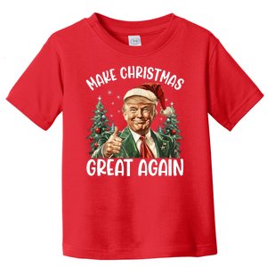 Make Christmas Great Again Donald Trump Funny Holiday Toddler T-Shirt