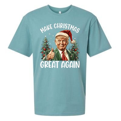 Make Christmas Great Again Donald Trump Funny Holiday Sueded Cloud Jersey T-Shirt