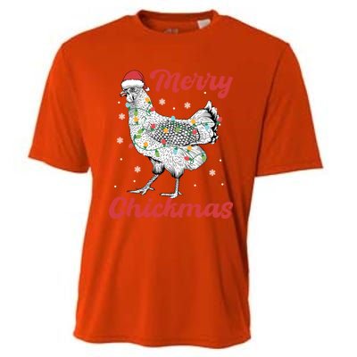 Merry Chickmas Gift Cooling Performance Crew T-Shirt